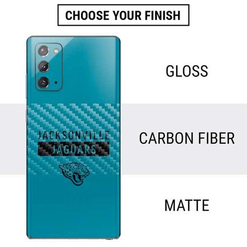 NFL Jacksonville Jaguars Teal Performance Series Galaxy Note20 5G Skin